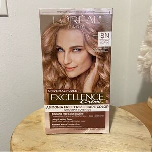 L'Oreal Paris Excellence Universal Nudes Hair Color 1 Oz. • 8N Natural Blonde